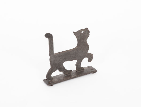 American Cast Iron Boot Scraper in the Form of a Cat, Household Patent Co.  at 1stDibs