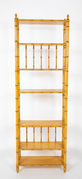 A Brass Bamboo Form Etagere – Avery & Dash Collections