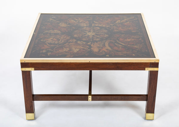 Square Acid Etched Brass Table by Jenalzi – Avery & Dash Collections