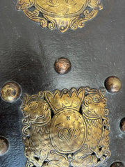 18th Century Dutch Colonial Teak Chest with Brass and Copper Mounts