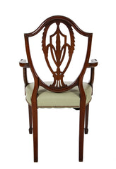 Set of 12 George III Hepplewhite Mahogany Shield Back Dining Chairs