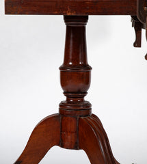 A George III Two Part Tilting Demi Lune Section Mahogany Dining Table