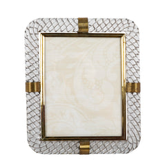 Murano Glass Picture Frame Attributed to Barrovier & Toso