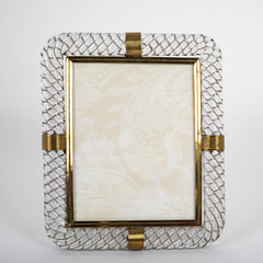 Murano Glass Picture Frame Attributed to Barrovier & Toso