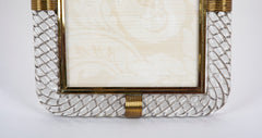 Murano Glass Picture Frame Attributed to Barrovier & Toso