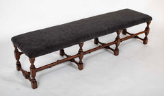 Pair of William & Mary Style Long Benches