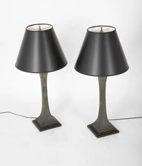 Pair of Stewart Ross James Bronze Table Lamps for Hansen