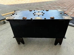 18th Century Dutch Colonial Teak Chest with Brass and Copper Mounts