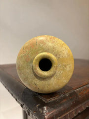 19th Century Japanese Carved Stone Bud Vase