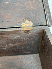 18th Century Dutch Colonial Teak Chest with Brass and Copper Mounts