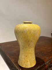 19th Century Japanese Carved Stone Bud Vase