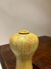 19th Century Japanese Carved Stone Bud Vase