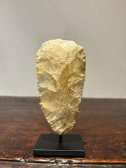 Neolithic Flint Axe Head Mounted on a Steel Base, Great Britain 4400-2200 BC