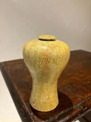 19th Century Japanese Carved Stone Bud Vase