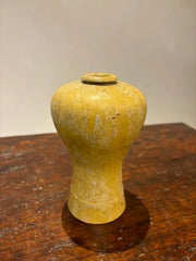 19th Century Japanese Carved Stone Bud Vase