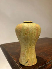 19th Century Japanese Carved Stone Bud Vase