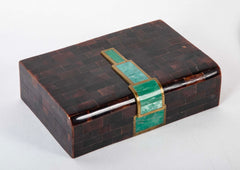 A Vintage Maitland Smith Stone & Shell Box