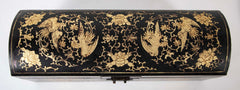 Chinese Hand Painted Box with Gilt Decoration