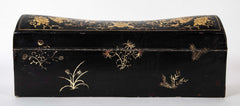 Chinese Hand Painted Box with Gilt Decoration