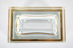 20th Century Murano Sommerso Clear to Clear Glass Box