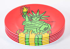 Set of 6 Keith Haring Melamine Plates - Also Priced Individually