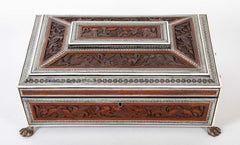 19th Century Anglo-Indian Sadeli Sewing/Work Box