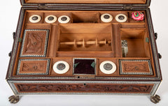 19th Century Anglo-Indian Sadeli Sewing/Work Box