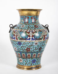 Pair of 19th Century Chinese Cloisonne Vases