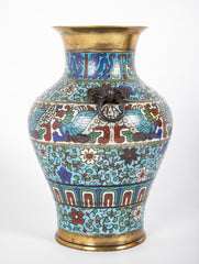 Pair of 19th Century Chinese Cloisonne Vases