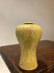 19th Century Japanese Carved Stone Bud Vase