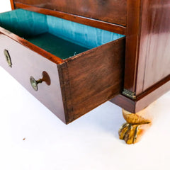 A French Louis-Philippe Period Fruitwood Commode with Black Marble Top