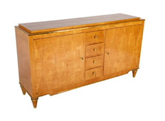 Sycamore Veneer Sideboard with Diamond Decor