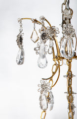 Extremely Fine Pair of Bagues Rock Crystal Chandeliers