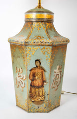 Pair of Chinoiserie Tea Canisters as Lamps