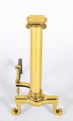 A Set of Early 20th Century Brass Andirons