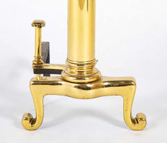 A Set of Early 20th Century Brass Andirons