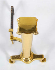 A Set of Early 20th Century Brass Andirons