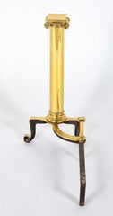 A Set of Early 20th Century Brass Andirons