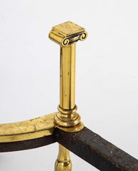 A Set of Early 20th Century Brass Andirons