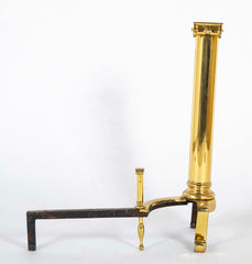 A Set of Early 20th Century Brass Andirons