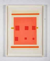 Imi Knoebel Untitled Color Lithograph with Hand Stenciling