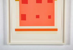 Imi Knoebel Untitled Color Lithograph with Hand Stenciling