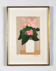 "Still Life with Bouquet" Lithograph in Colors by Bernard Cathelin