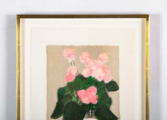 "Still Life with Bouquet" Lithograph in Colors by Bernard Cathelin