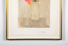 "Still Life with Flowers" Lithograph in Colors by Bernard Cathelin