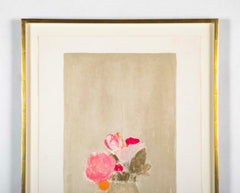 "Still Life with Flowers" Lithograph in Colors by Bernard Cathelin