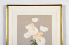 "White Roses" Lithograph by Bernard Cathelin