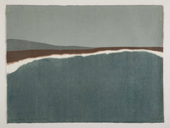 Serigraph ''The Sea is Such a Quiet Place'' by Richard Kemble (USA 1932-2007)