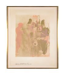 Robert Rauschenberg "Shell" Color Lithograph from "Stoned Moon" Series