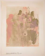 Robert Rauschenberg "Shell" Color Lithograph from "Stoned Moon" Series